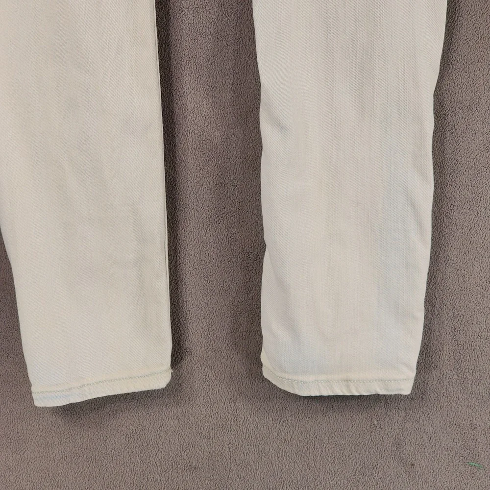 Machine Nouvelle Mode Jeans sz 27 Women Distress White Blue Stretch Faded Skinny